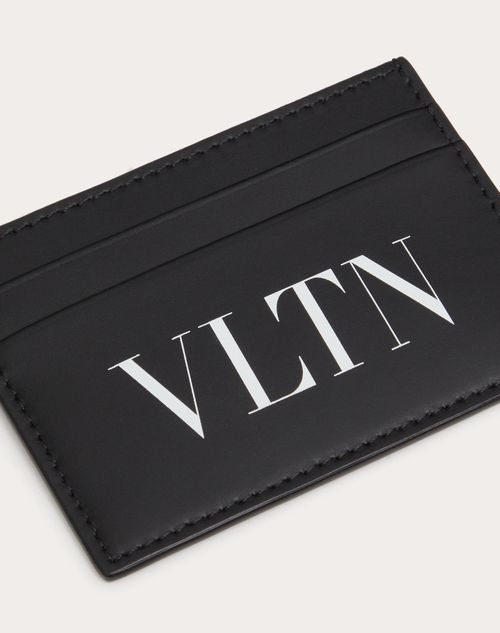 Valentino Garavani - Vltn Cardholder - Black - Man - Wallets And Small Leather Goods