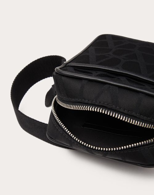 Black Iconographe Nylon Belt Bag for Man in Black