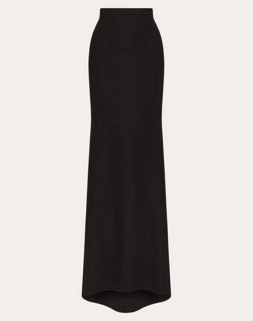 Valentino - Jupe Longue En Cady Couture - Noir - Femme - Shelf - W Pap - Surface W2