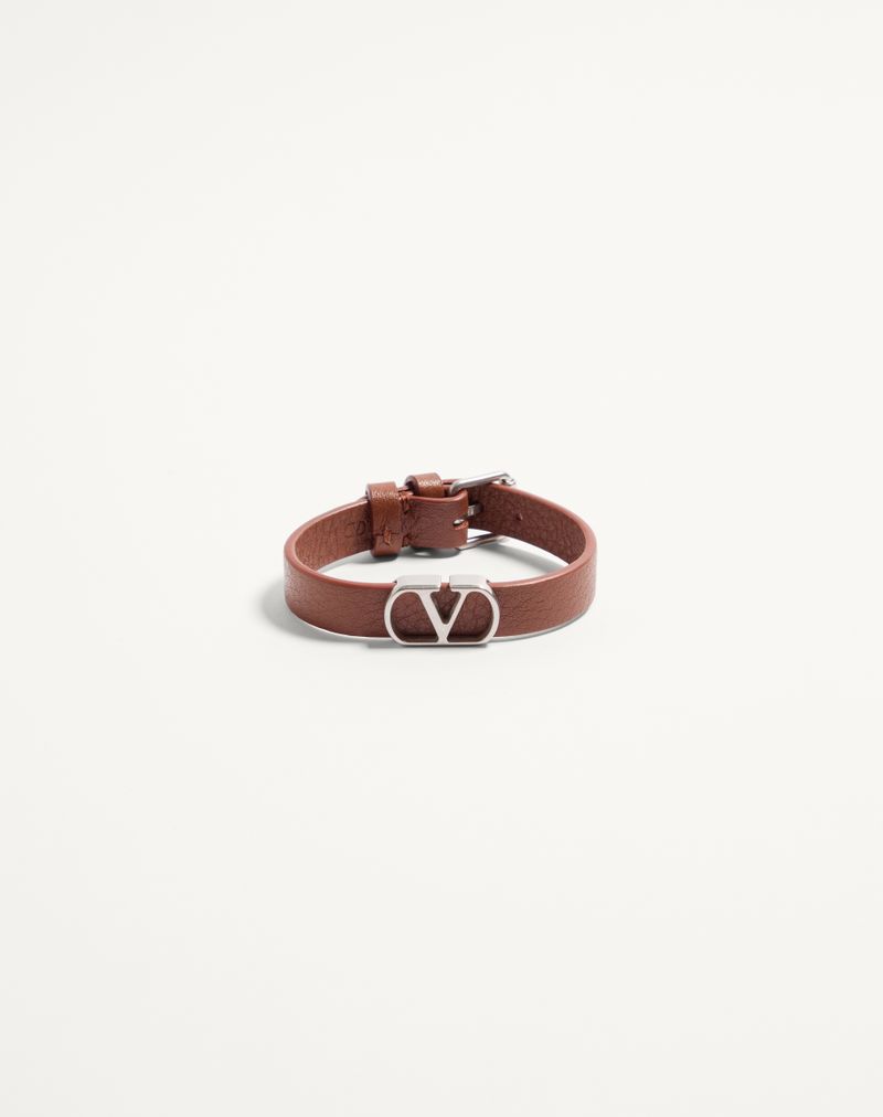 VALENTINO Vロゴ シグネチャー グレインカーフスキン ブレスレット