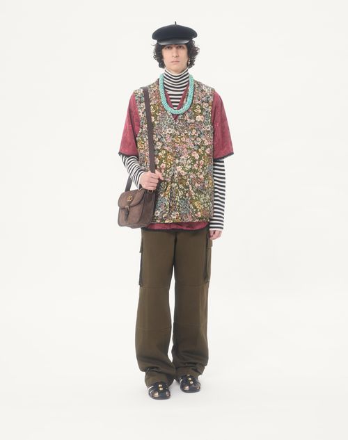 Valentino - Valentino Gobelin Waistcoat With Jacquard Après L'hiver Pattern - Multicolour - Man - Outerwear