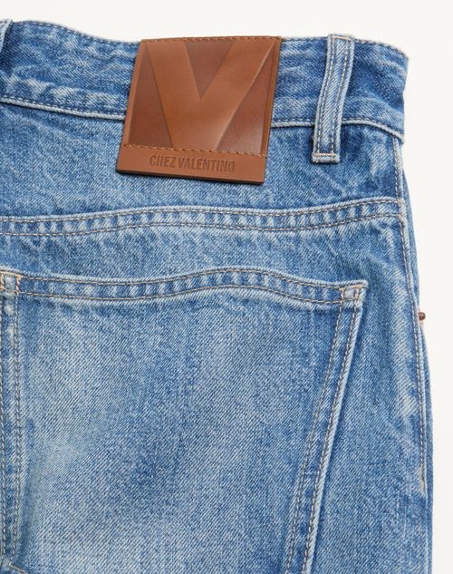 Valentino - Denim Pants - Denim - Woman - Denim