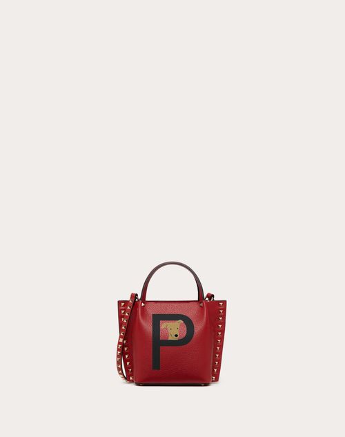 Valentino Garavani Women's Rockstud Pet Customizable Small Tote Bag - Red - Totes