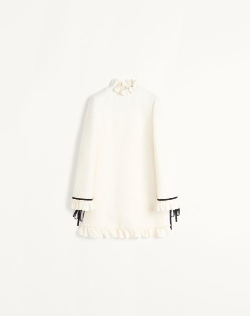Valentino - Crepe Couture Short Dress - Ivory - Woman - Ready To Wear