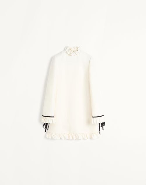 Valentino - Crepe Couture Short Dress - Ivory - Woman - Dresses