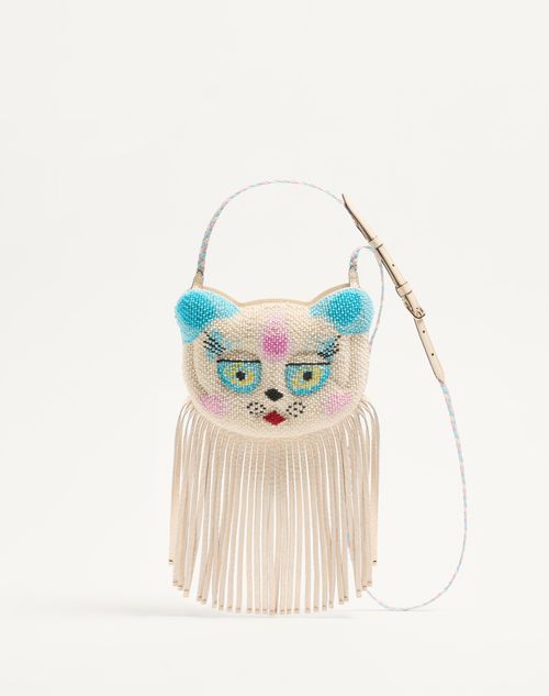 Valentino Garavani - Valentino Garavani Le Chat De La Maison Shoulder Bag - Butter - Woman - Bags