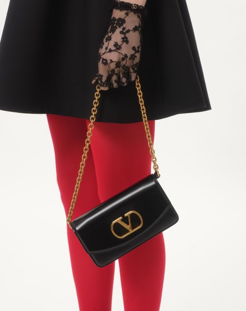 Valentino Garavani Vain Clutch Bag In Shiny Calfskin for Valentino Garavani Vain Clutch Bag In Shiny Calfskin for