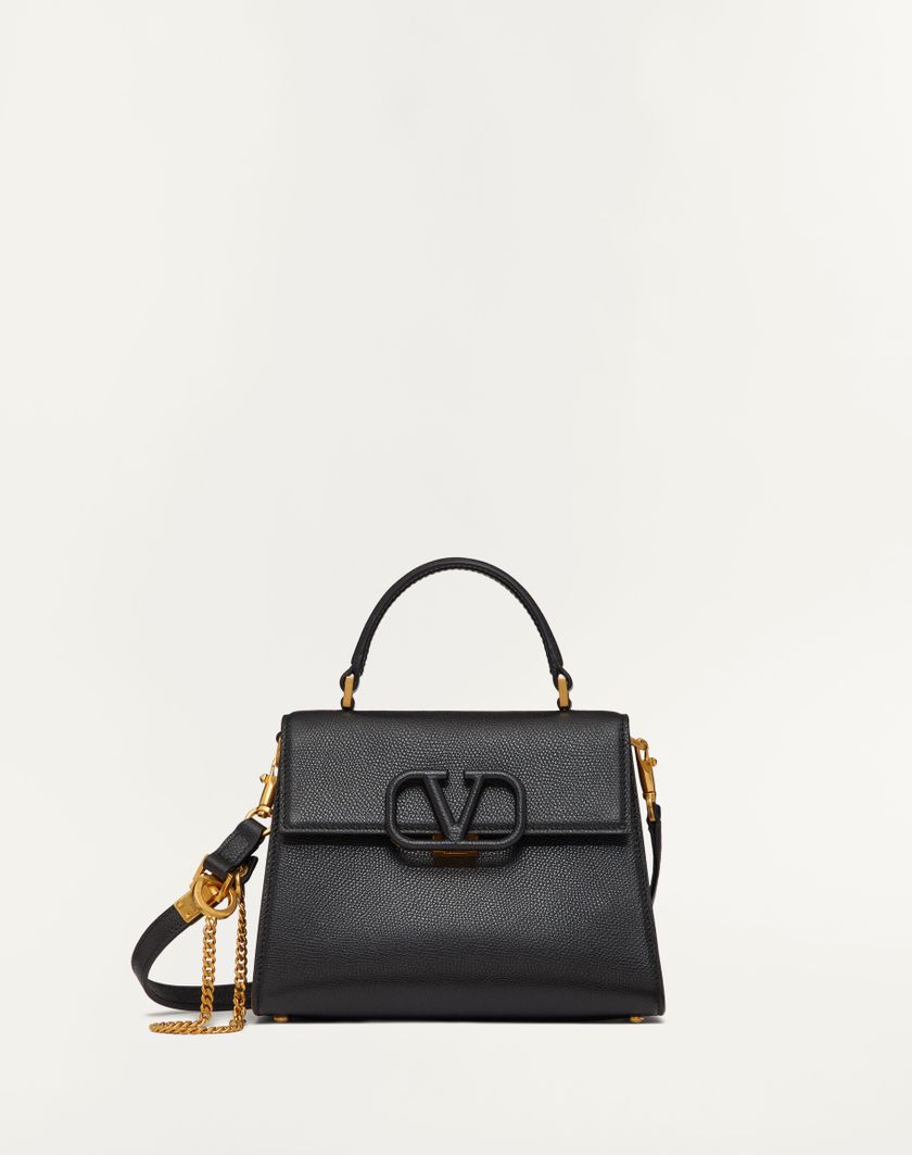 Valentino Handbags Borsa A Mano Piccola Vsling In Vitello Granato per Donna in Nero | Valentino IT