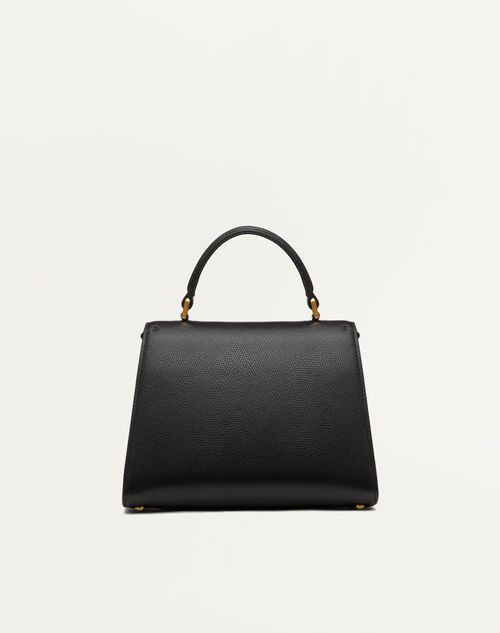Valentino Garavani - Small Vsling Grainy Calfskin Handbag - Black - Woman - Top Handle Bags