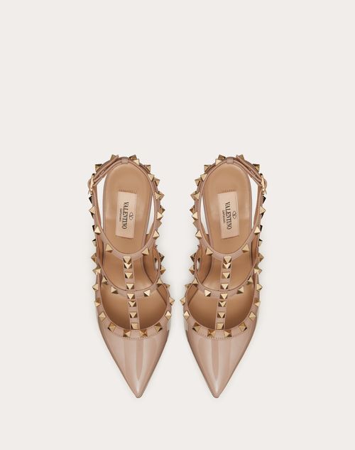 rockstud patent leather pump 100 mm