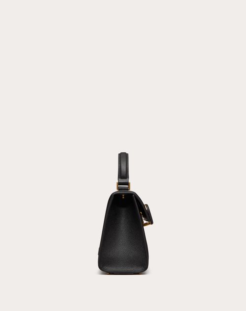 Valentino Garavani - Petit Sac À Main Vsling En Veau Grainé - Noir - Femme - Sacs À Main