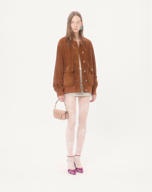 Valentino Garavani - Valentino Garavani Locò Small Shoulder Bag In Calfskin - Rose Cannelle - Woman - Shoulder Bags