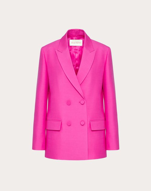 Valentino - Blazer En Crêpe Couture - Pink Pp - Femme - Vestes Et Manteaux