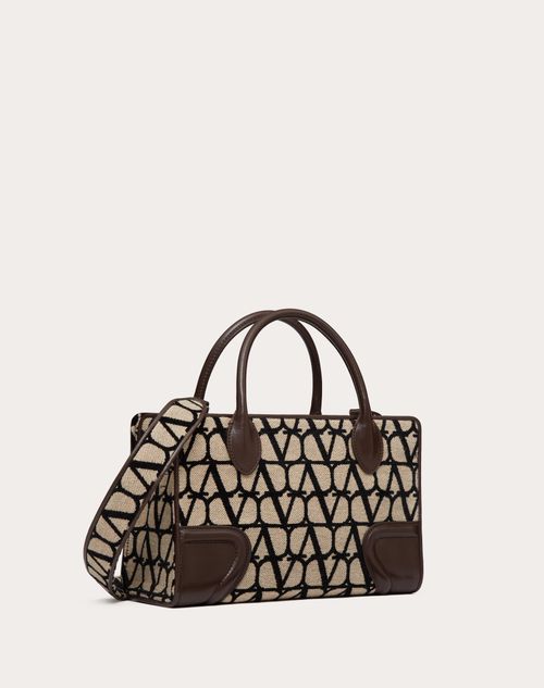 Valentino Garavani - Le Quatrieme Toile Iconographe Small Shopping Bag - Beige/black - Woman - Toile Iconographe