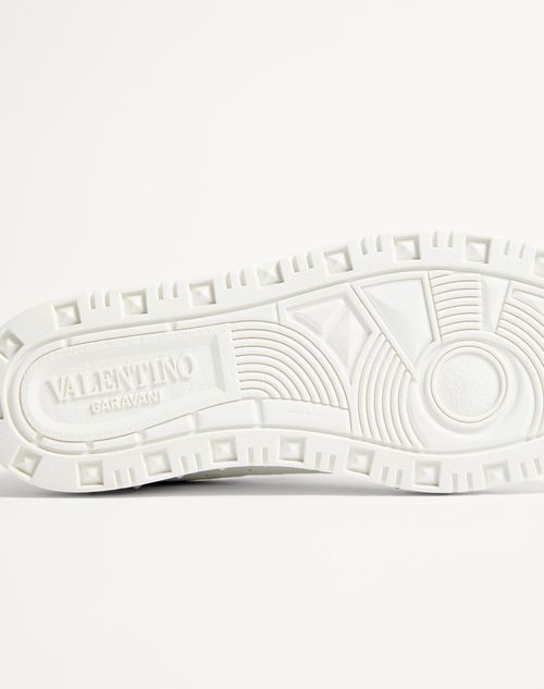 Valentino Garavani - Freedots Low-top Sneaker In Calfskin - White - Man - Sneakers