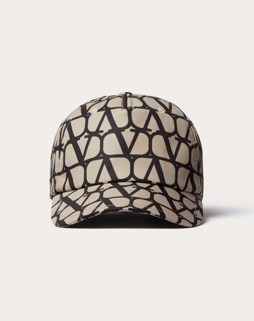 Valentino Garavani - Toile Iconographe Baseball Cap In Nylon - Beige/black - Man - Soft Accessories - M Accessories