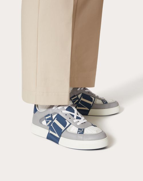 Valentino Garavani - Vl7n Calfskin Sneaker - Grey/blue/ice - Man - Man View All