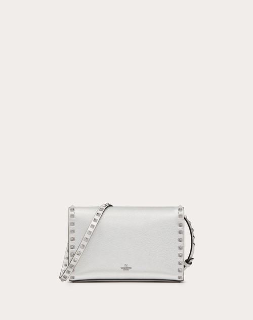 Valentino Garavani Silver Small Rockstud Bag