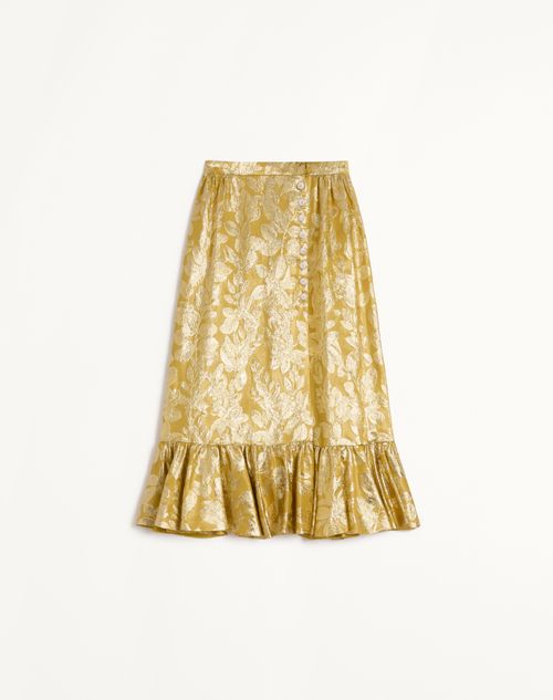 Skirt In Apres L'hiver Silk Lurex Foglioline for Woman in Skirt In Apres L'hiver Silk Lurex Foglioline for Woman in