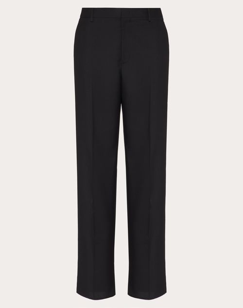 Mohair Pants for Man in Black | Valentino US