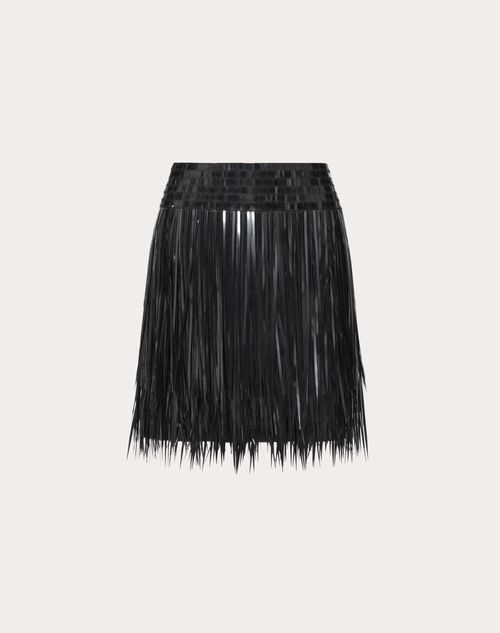 Valentino - Embroidered Organza Skirt - Black - Woman - Skirts