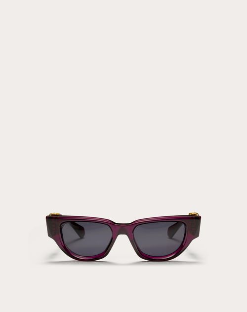 Red Valentino II - OCCHIALE DA SOLE CAT-EYE IN ACETATO CON VLOGO