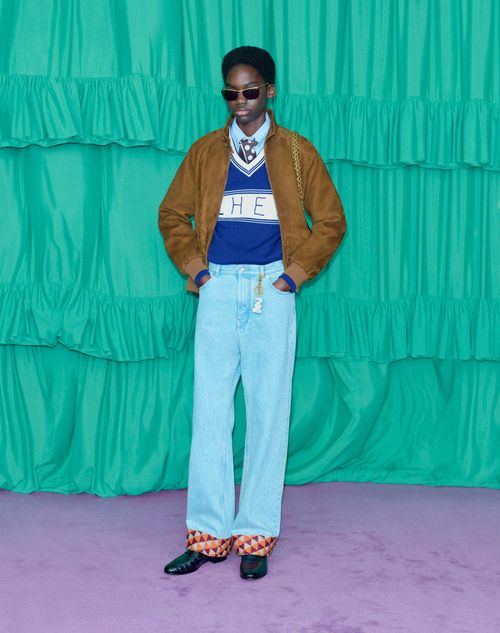  - Blue/butter