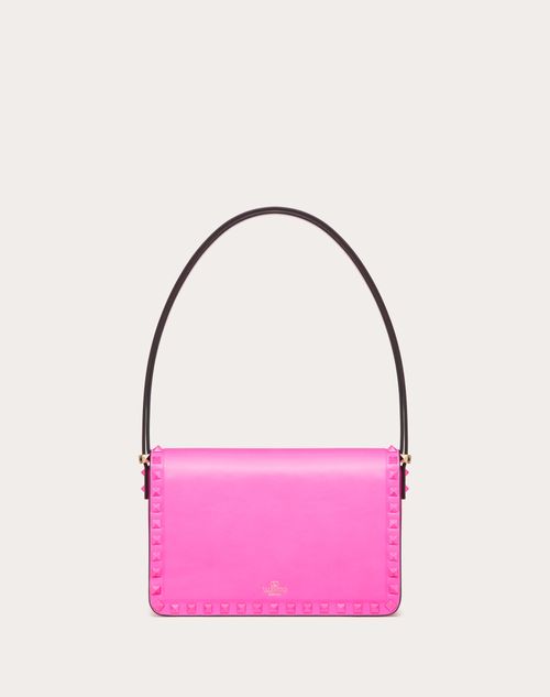 Rockstud23 Smooth Calfskin Shoulder Bag for Woman in Pink Pp | Valentino US