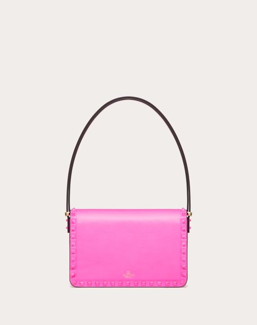 Rockstud 23 Leather Shoulder Bag in Pink - Valentino Garavani