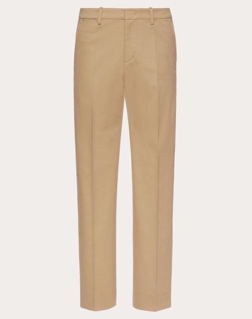 COTTON GABARDINE PANTS