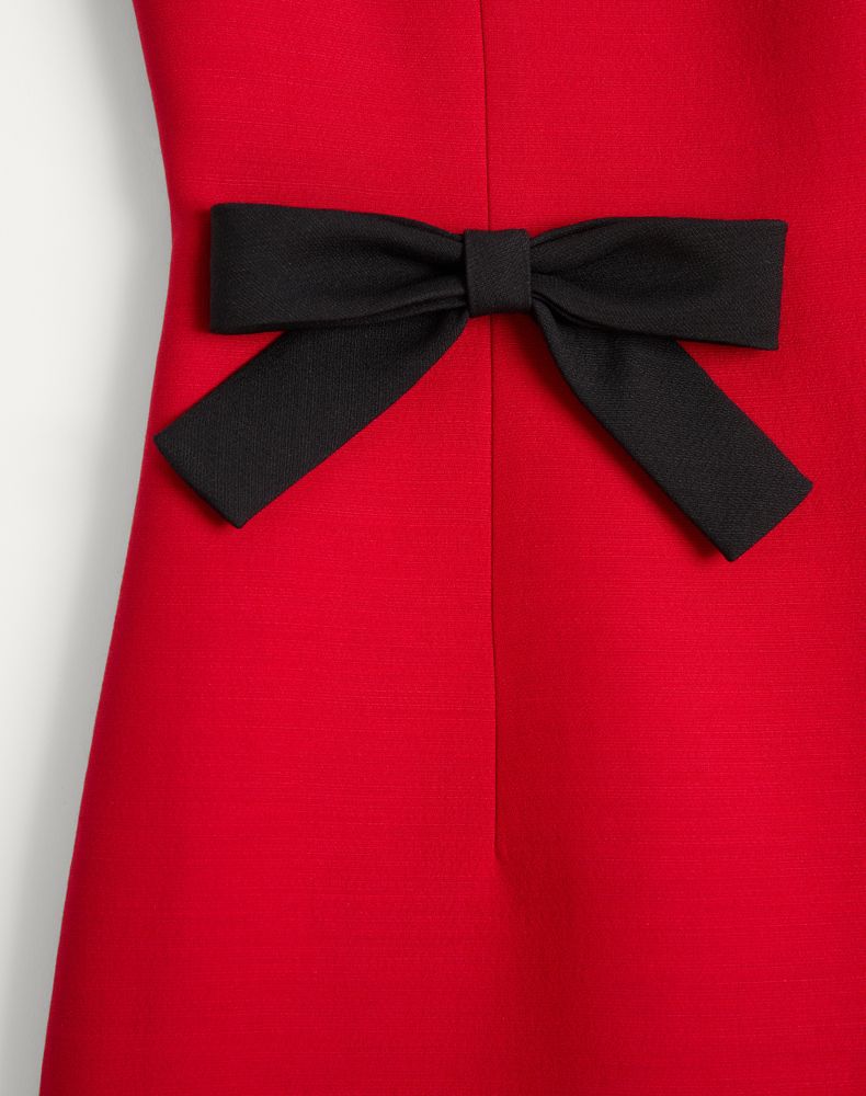 Valentino Crepe Couture Short Dress Woman Paris 44