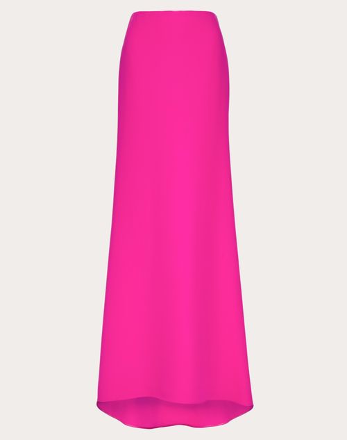 Valentino - Jupe Longue En Cady Couture - Pink Pp - Femme - Jupes