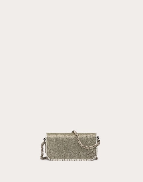 Valentino Garavani crystal-embellished shoulder bag - Silver