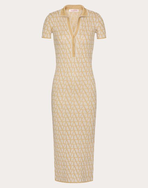 Valentino - Vestido Toile Iconographe De Lúrex Y Jacquard - Oro - Mujer - Vestidos