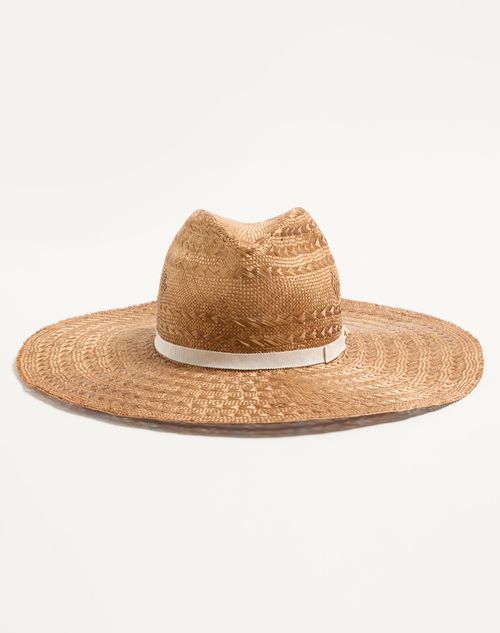 Valentino Garavani - Valentino Escape Straw Hat - Gold/ivory - Woman - Hats And Gloves