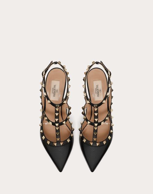 rockstud patent leather pump 100 mm