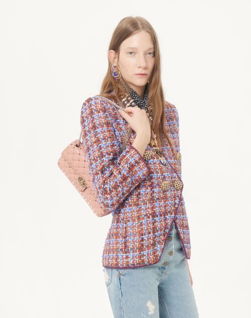Valentino Garavani - Valentino Garavani Rockstud Spike Medium Shoulder Bag In Kidskin - Phard - Woman - Shoulder Bags