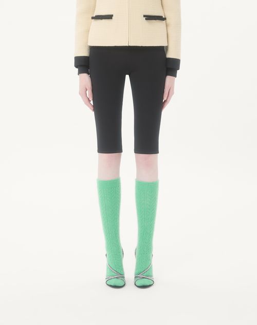 Valentino - テクニカルジャージー レギンス - ブラック - ウィメンズ - パンツ＆ショートパンツ
