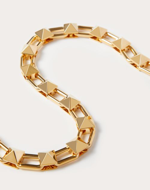 Valentino Garavani - Metal Rockstud Necklace - Gold - Woman - Jewelry