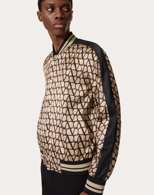 Valentino Men's Toile Iconographe Bomber Jacket