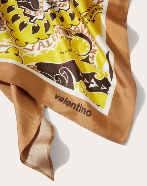 Valentino - マニフェスト バンダナ フ―ラード ツイルトップス - イエロー/マルチカラー - ウィメンズ - シャツ＆トップス