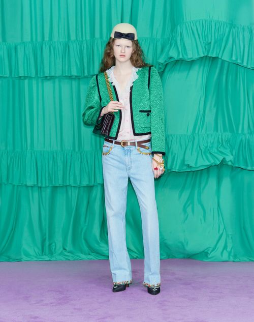 ジャケット Valentino Garavani MATELASSE FLOREAL APRES L'HIVER JACKET Apres L'hiver Floral Matelassé Jacket for Woman | Valentino US
