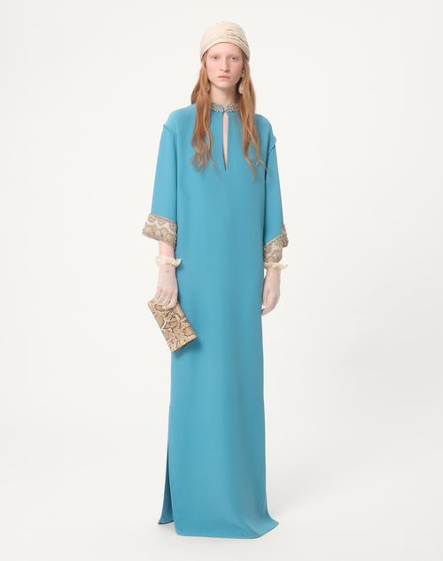 Valentino Garavani - Vlogo Signature Portemonnaie Aus Python Mit Kette - Creme - Frau - Portemonnaies Und Kleinlederwaren