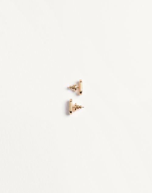 Valentino Garavani - Ovalette Earrings In Metal And Swarovski® Crystals - Gold/crystal - Woman - Jewellery