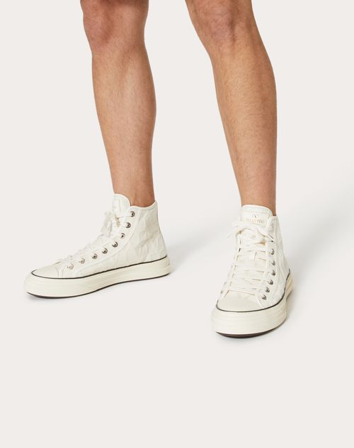 Valentino Garavani - Toile Iconographe Totaloop High-top Sneaker - Ivory - Man - Man View All
