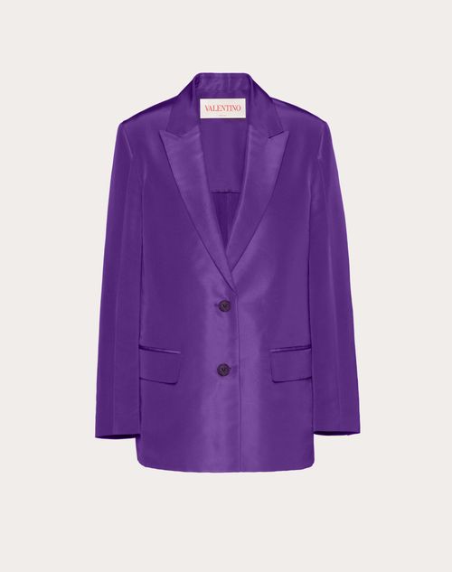 Valentino - Faille Blazer - Purple - Woman - Jackets
