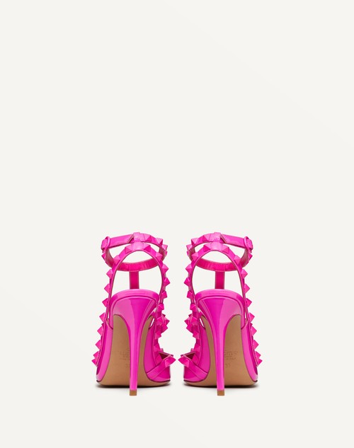 Valentino Garavani Pink Rockstud Ankle Strap Heels