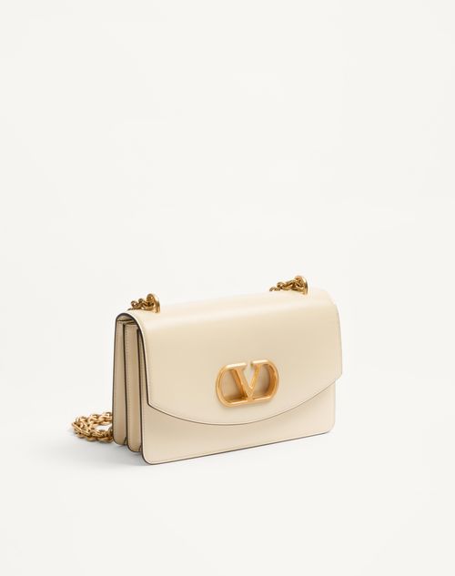 Valentino Garavani - Valentino Garavani Vain Shoulder Bag In Shiny Calfskin - Butter - Woman - Shoulder Bags
