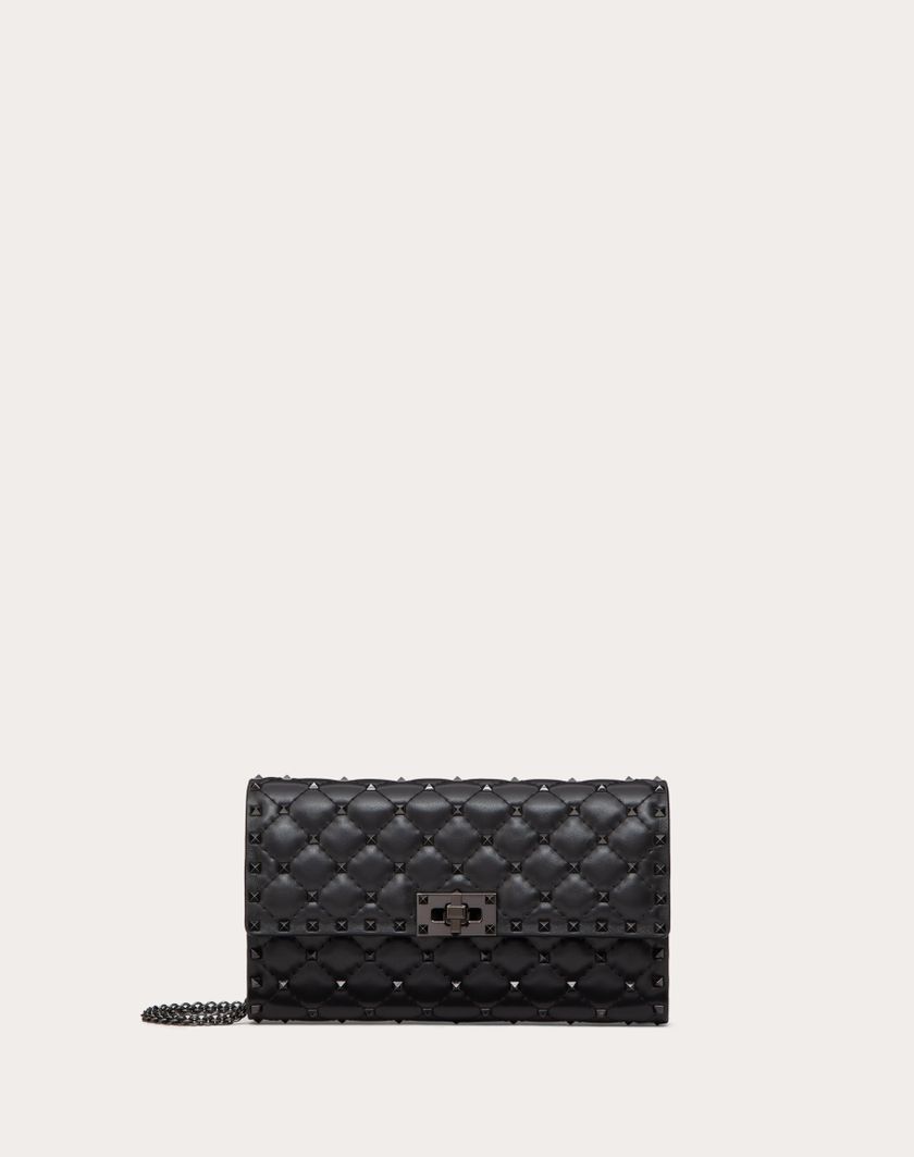 Valentino Handbags Borsa A Tracolla Rockstud Spike In Nappa per Donna in Nero | Valentino IT