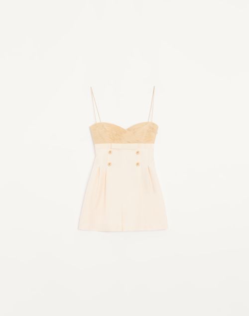 Valentino - Shantung Jumpsuit - Ivory - Woman - Dresses